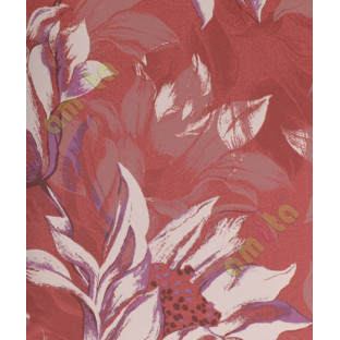 Red white purple black natural floral design home décor wallpaper for walls